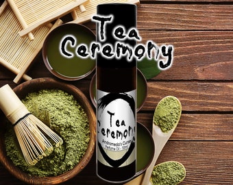 Tea Ceremony - Matcha Green Tea, Wisteria, Amber - Rollerball Perfume Oil - Vegan & Cruelty Free