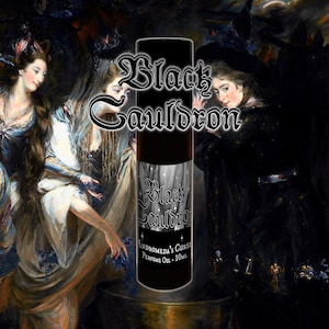 Black Cauldron - Smoke, Dried Plants, Oakmoss - Rollerball Perfume Oil - Vegan & Cruelty Free