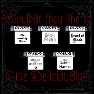 Perfume Oil Sample Pack LIVE DELICIOUSLY - 5 Unique Fragrances - Vegan & Cruelty Free