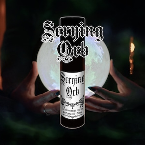 Scrying Orb - Smoke, Moss, Sandalwood - Rollerball Perfume Oil - Vegan & Cruelty Free