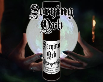 Scrying Orb - Smoke, Moss, Sandalwood - Rollerball Perfume Oil - Vegan & Cruelty Free