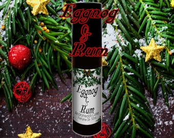 Eggnog & Rum - Creamy Eggnog, Rum - Rollerball Perfume Oil - Rollerball Option - Vegan