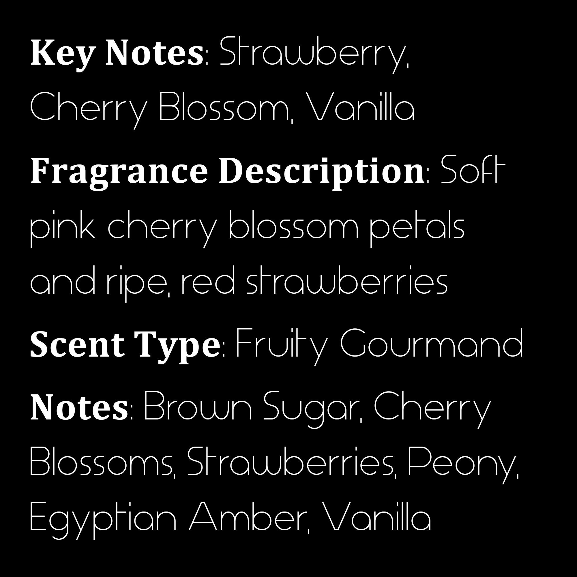 Strawberry Gashes Strawberry Cherry Blossom Vanilla Etsy