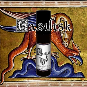 Basilisk - Moss, Wormwood, Incense - Rollerball Perfume Oil - Vegan & Cruelty Free - Bestiary Collection Part I