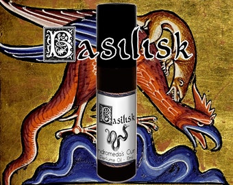Basilisk - Moss, Wormwood, Incense - Rollerball Perfume Oil - Vegan & Cruelty Free - Bestiary Collection Part I