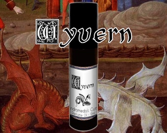 Wyvern - Dragons Blood, Black Pepper, Red Musk - Rollerball Perfume Oil - Vegan & Cruelty Free - Bestiary Collection Part I