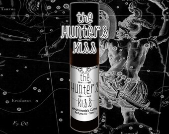 El Beso del Cazador - Bosque Oscuro, Cuero, Incienso - Aceite Perfumado en Roll-on - Vegano y Libre de Crueldad Animal