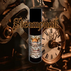 Steampunk - Motor Oil, Black Musk - Rollerball Perfume Oil - Vegan & Cruelty Free (Previously named Coin-Operated Boy)