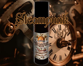 Steampunk - Motor Oil, Black Musk - Rollerball Perfume Oil - Vegan & Cruelty Free (Previously named Coin-Operated Boy)
