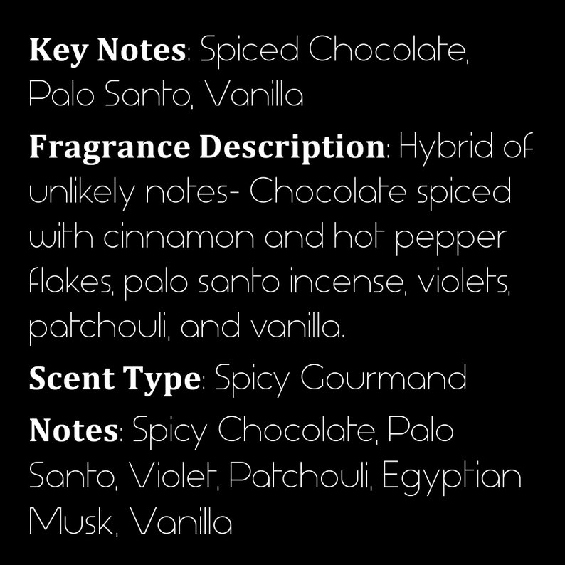 Chimera - Spiced Chocolate, Palo Santo, Vanilla - Rollerball Perfume Oil - Vegan & Cruelty Free - Bestiary Collection Part I image 2