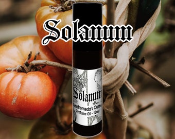 Solanum - Tomato Leaf, Wild Mint, Blackberries - Rollerball Perfume Oil - Vegan & Cruelty Free