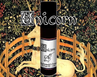 Unicorn - Lilies, Musk, Powder - Rollerball Perfume Oil - Vegan & Cruelty Free - Bestiary Collection Part I