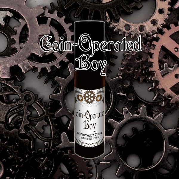 Coin-Operated Boy - Motor Oil, Cognac, Black Musk - Rollerball Perfume Oil - Vegan & Cruelty Free