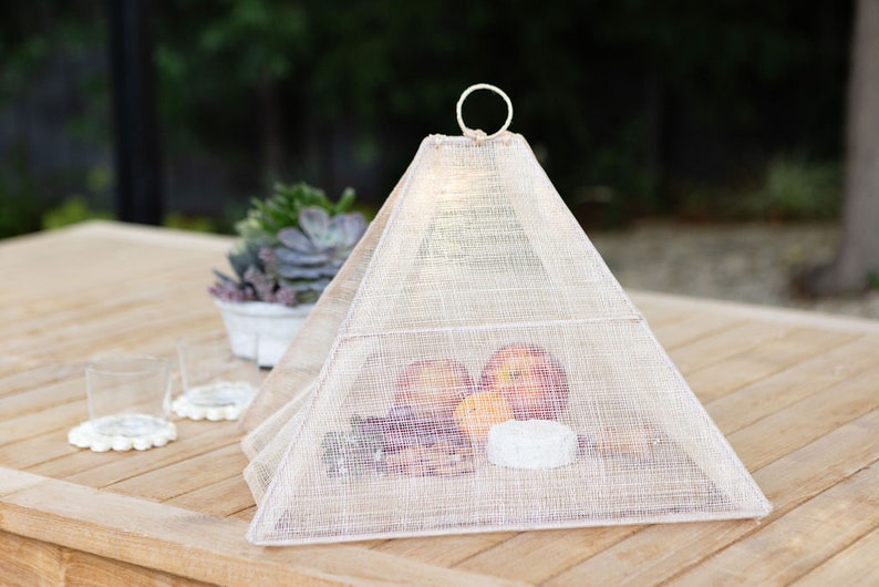 Natural Woven Food Cover - Thumbnail 2