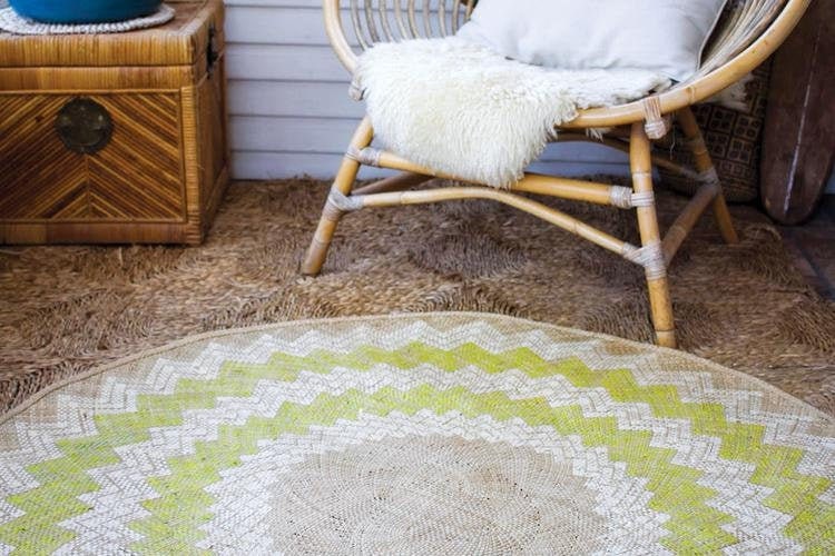 Round Woven Rug Indoor Garden Rug Seagrass Mat Circle Area Etsy