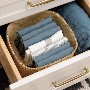 Guest Towels Storage, Bathroom Towel Basket, Drawer Basket, Rattan Basket, Decorative Basket, Gift For Home, Blanket Basket, Guest House