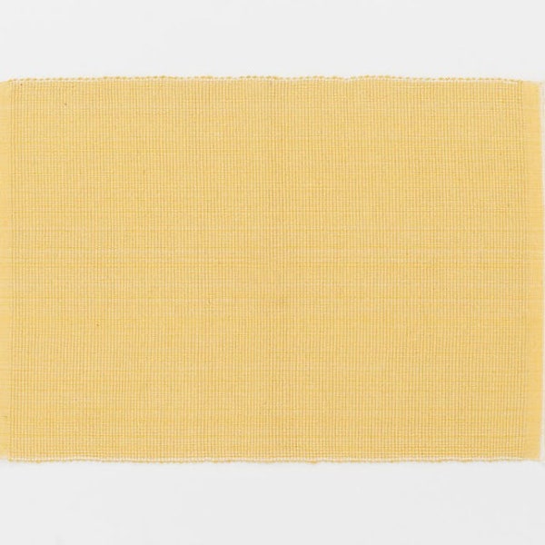 Set Of Yellow Placemats, Cotton Table Mats, Washable Table Clothes, Rectangle Placemats, Table Decor, Yellow Cover Mats, Picnic Table Decor