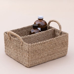 Bathroom Caddy, Bathroom Organizer, Bath Caddies And Trays, Toilet Paper Holder, Seagrass Woven Basket, Shower Caddy, Bathroom Storage