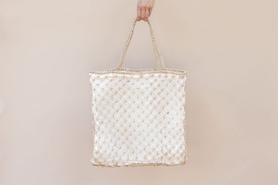 Seagrass Tote Bag Natural Straw Bag Farmers Market Bag Handwoven Tote Bag Sustainable Shopping Bag Sturdy Bag Beach Tote Gift