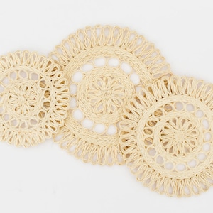 Wicker Placemats, Woven Placemats, Boho Placemats, Round Placemats, Natural Table Mat, Seagrass Placemats, Jute Placemats, Hosting Gift