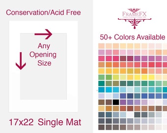17x22 Custom Conservation Matboard