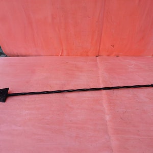 Antique Very rare old 19 CENTURY hand forged wrought fire irons rye