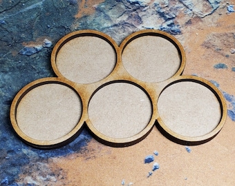 5 unit | 32mm/28mm Round Base | Movement Tray | 2 Row Formation