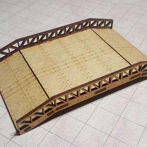 Strooiterrein stalen brug