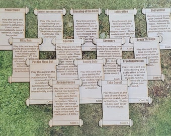 Warmachine/Grymkin Compatible Command Cards 2025