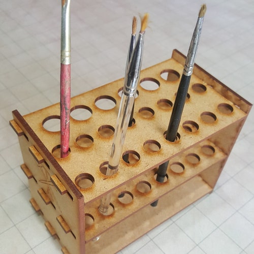 Mini Clipon Paint Brush Holder Etsy