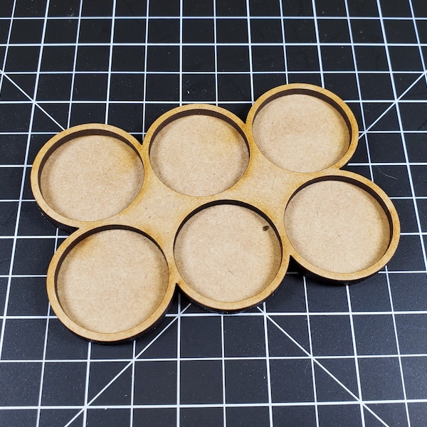 6 unit | 32mm/28mm Round Base | Movement Tray | 2 Row Squared Formation