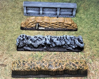 Wall Template, Warmachine & Hordes Compatible - Bulldozer Terrain
