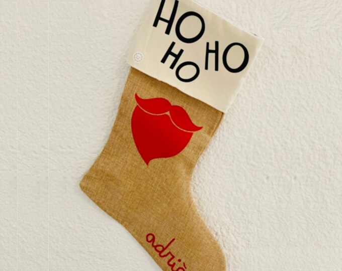 BOOT sock CHRISTMAS PERSONALIZED gift home decoration