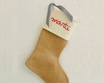 BOOT sock CHRISTMAS PERSONALIZED gift home decoration