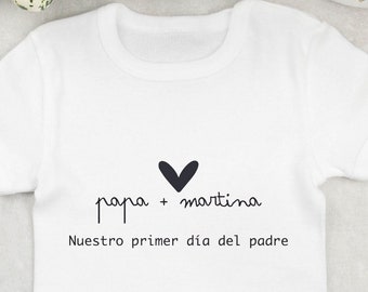 Our FIRST FATHER'S DAY personalized bodysuit special gift papa Dady - bodysuit for the first father's day - gift for father's day
