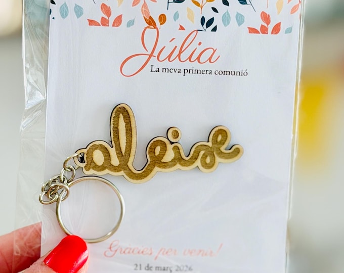 Personalized name keychain