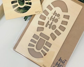 SANTA CLAUS FOOTPRINT Christmas magic kids