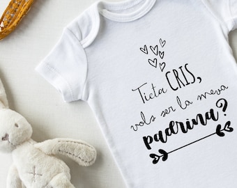PERSONALIZED GODFATHER BODY request special baby gift aunt uncle