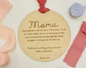 Wooden plaque for Mom, wedding special gift