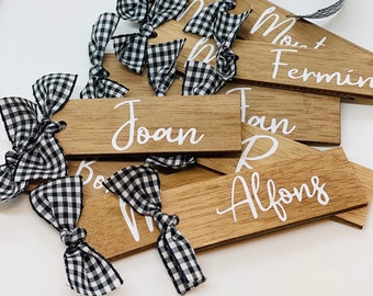 PERSONALIZED VICHY wooden MARKERS