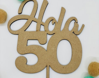 Cake TOPPER DECENAS Cumpleaños aniversario 10 20 30 40 50 60 70 80 90