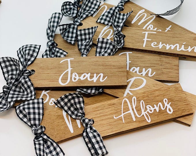 Personalized VICHY PLACE MARKERS