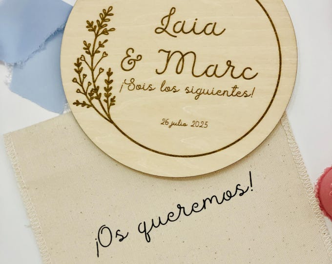 Wooden plaque for the following special gift