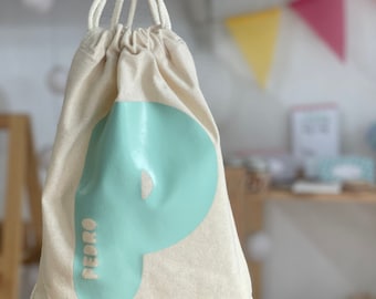 INITIAL BAG NAME rope Bio-cotton 20x30 cm