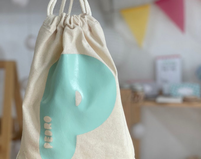 INITIAL BAG NAME rope Bio-cotton 20x30 cm