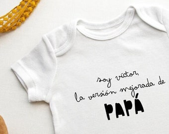 Personalized Father's Day Bodysuit - Father's Day - Father's Day Gift - Father's Day Bodysuit - Baby - Dad's Improved Version Bodysuit