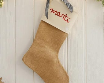 BOOT sock CHRISTMAS PERSONALIZED gift home decoration