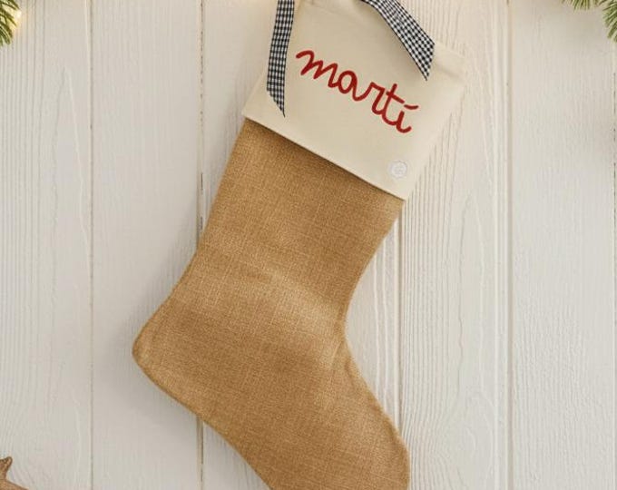 BOOT sock CHRISTMAS PERSONALIZED gift home decoration