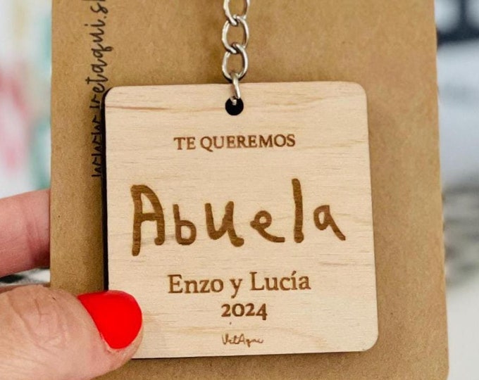 Personalized GRANDFATHER GRANDMOTHER KEYCHAIN