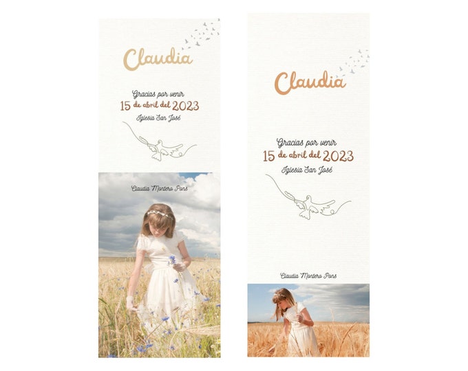PHOTO REMINDER her COMMUNION printed